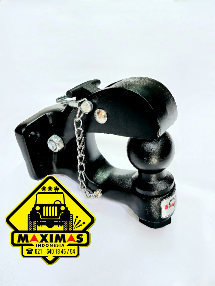 SCORPION BLACK PINTLE HOOK (BOPEL) DENGAN TOW BALL 2 INCH 5000 LBS Harga 1,273,000 rupiah*Gratis Ongkir