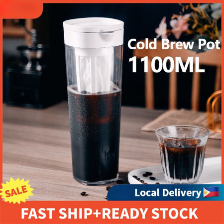 1100ML Cold Brew Coffee Maker with Airtight Seal and Filter