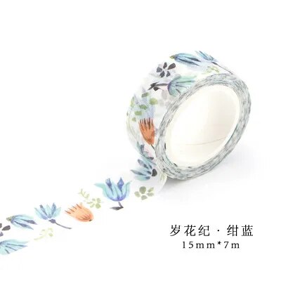 Nhu cầu nóng hoa cây mèo băng dính Washi kế hoạch Album ảnh dễ thương cinta adhesiva decorativa băng dán Nhật Bản văn phòng phẩm