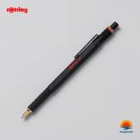 rOtring 800 Ballpoint Pen Black Retractable Metal Sleeve All-Brass Hexagonal Body Japan Made