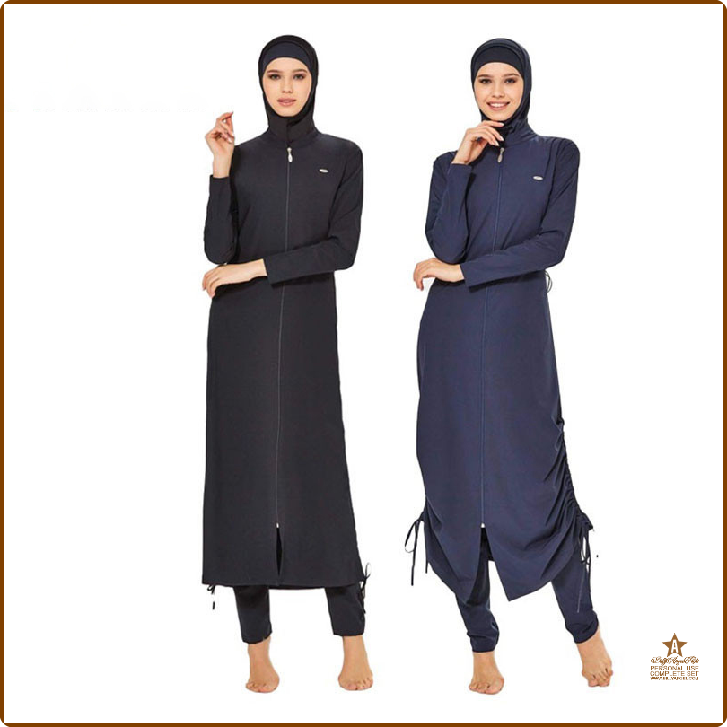 [op009] Burkini muslim swimwear boerkini dames zomer burkini moslim badmode vrouwelijke moslim hijab 3Pcs Moslim Bescheiden Burkini Badmode Abaya Badpak Voor Vrouwen Abaya Hijab Islamitische Lange Mouwen Volledige Cover Ups ราคา  1,622 บาท*ส่งฟรี