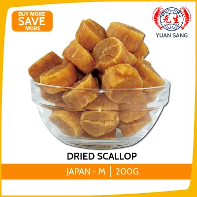 Dried Scallop Hokkaido Japan - M 200g Seafood Groceries Food Wholesale Quality