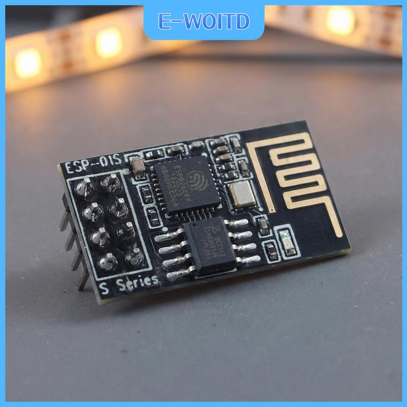 【E-WOITD】 ESP 01S Mô-đun Wi-Fi ESP8266, tiêu thụ điện thấp, cổng nối tiếp 8 chân chuyển đổi thành mô-đun Wi-Fi, bo phát triển không dây ESP01S, ESP-01S Giá 129,760 Đồng*Miễn phí vận chuyển