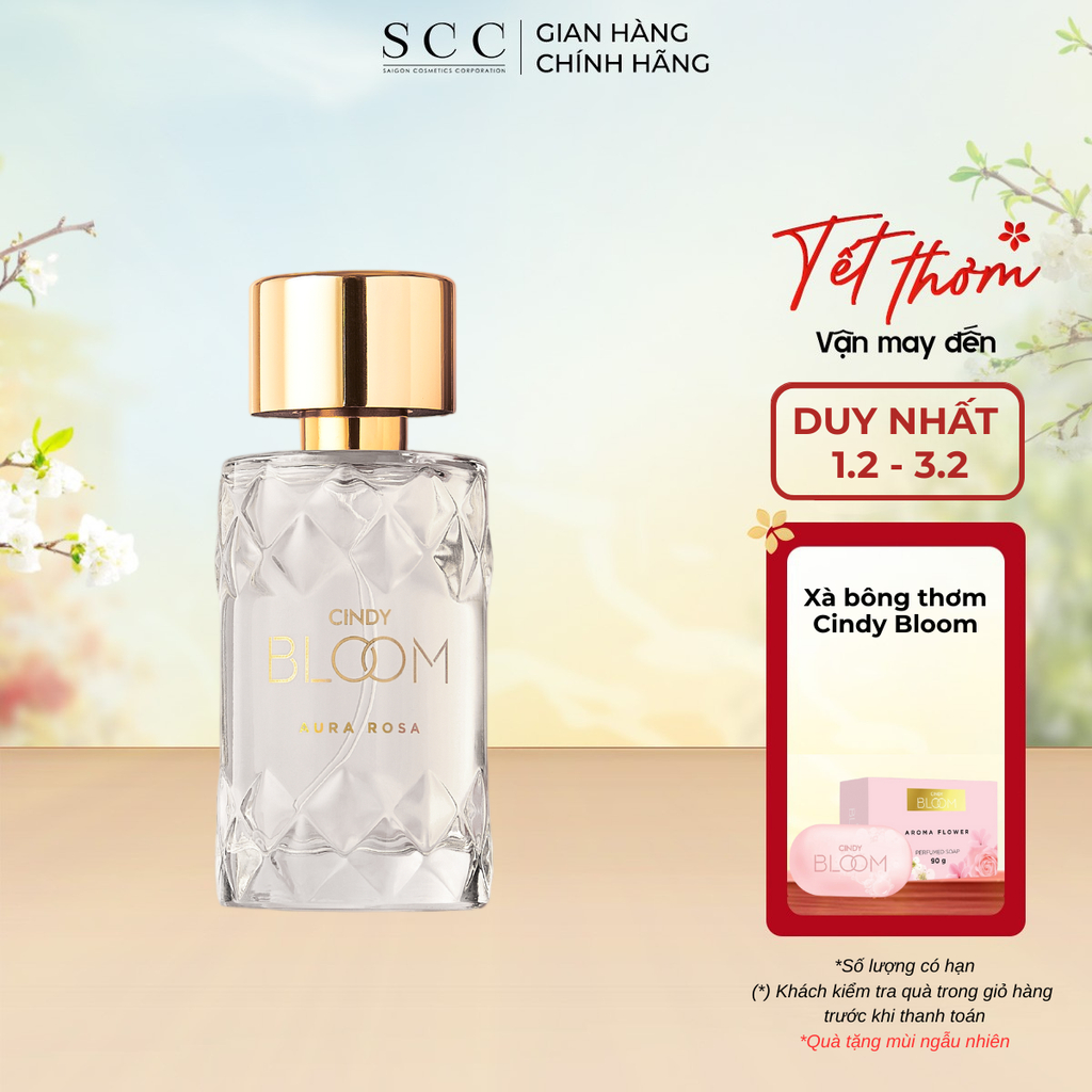 Nước Hoa Nữ Cindy Bloom Aura Rosa Hương Thơm Kiêu Sa Đài Các 50ml Chính Hãng