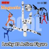 Lucky 13 Multi-Joint Robot Action Figure Model Toy