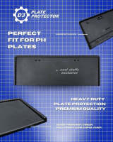3pc D3 Plate Protector / plate frame for cars (pair) virgin plastic MADE IN TAIWAN【Local shipment】