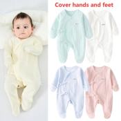 Infant Soft Cotton Frog Romper - Anti-Scratching Sleepsuit