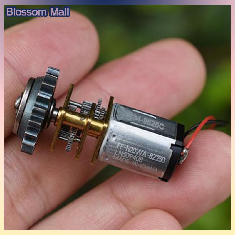 [Blossom] GA12-N20 Mini 12mm đầy đủ kim loại hộp số bánh động cơ DC 5V 6V 93rpm-115rpm tốc độ chậm Micro hộp số giảm động cơ DIY Robot Xe