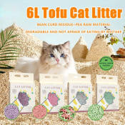 Tofu Residue Fast Clumping Kitty Litter - 6L