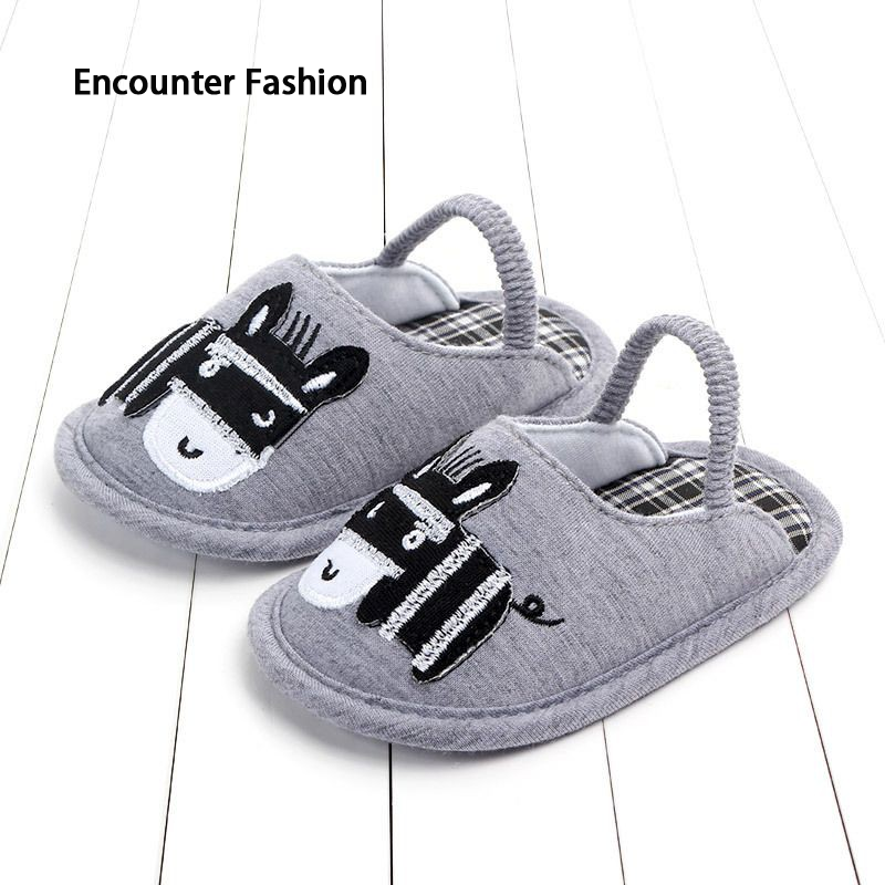 VOCKOO Slippers For Young Children Indoor Dép for Young Boys and Young Ladies Shoes Cotton Anti-Slippery Soft Wear First Walking Shoes Walkers ราคา 78 บาท*ส่งฟรี