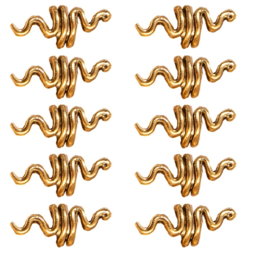 THANKSKY kẹp tóc dreadlock cực xinh 10pcs Nút thắt Celtic Hạt Viking Bạc Vàng Ổ khóa đáng sợ Hạt dre