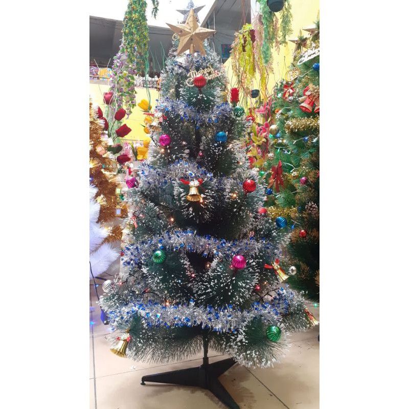 Christmas tree 1meter complete can (can be tree + lights + accessories, star shoot or cross shoot, sen…