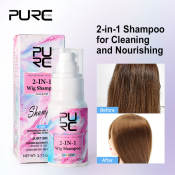 Purc Wigs Shampoo Coconut Oil Soften Repair Dry Frizz Smoothing Nourishing Hair Serum Soft Shiny Hair Care Products