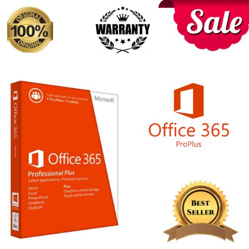 Genuine Microsoft Office 365 Pro Plus For 32/64 BIT & MAC Lifetime Original +Instruction