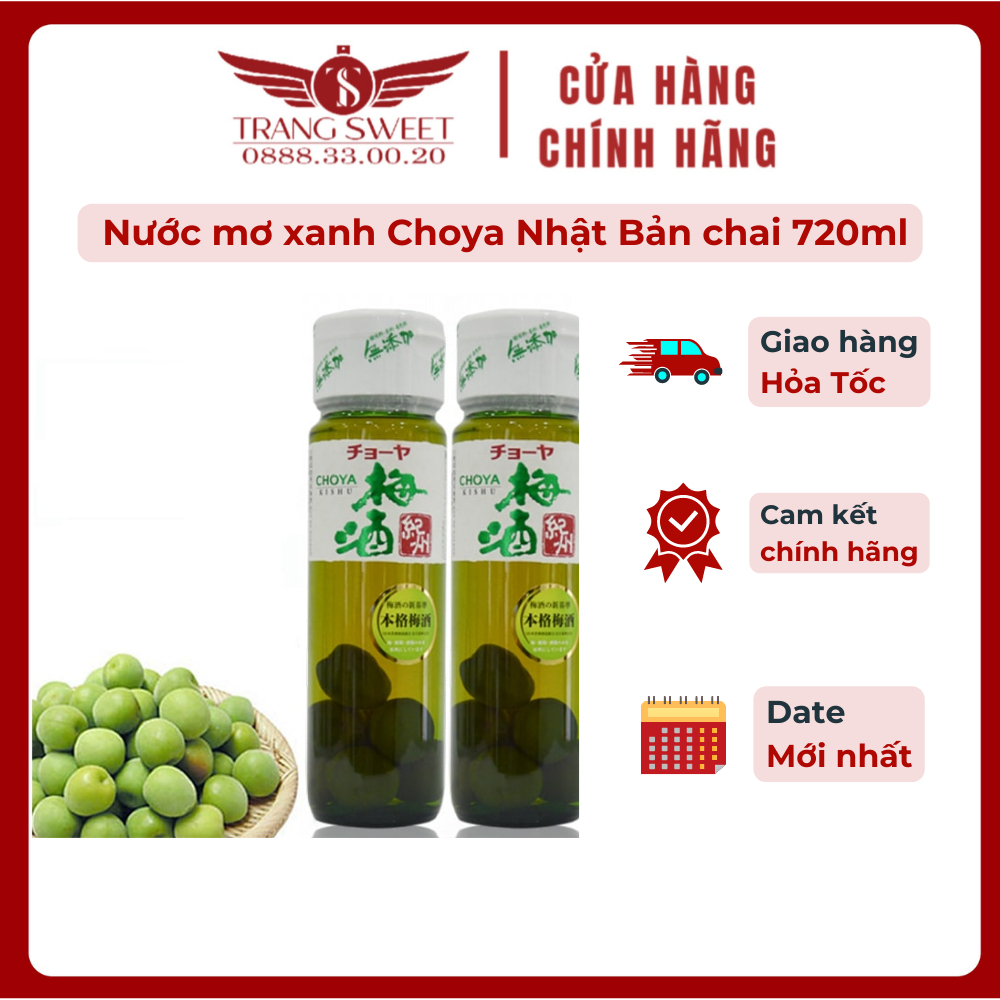 Rượu Mơ Xanh Choya Kishu Nhật Bản chai 720ml