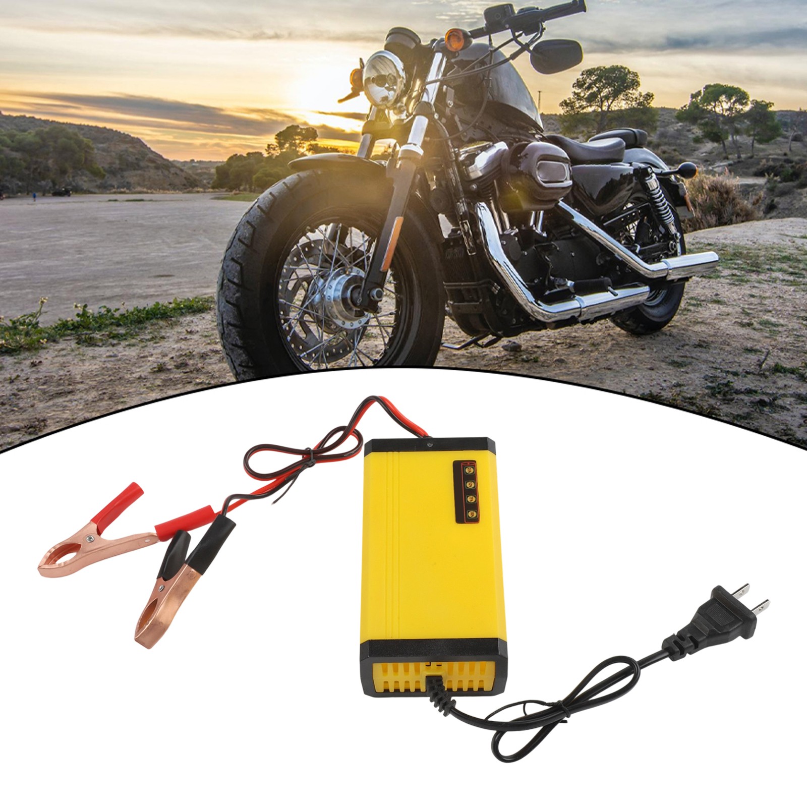 【Bonjoy】 Essential 12V Bộ sạc pin cho ô tô sử dụng trong xe hơi và xe máy [hàng Mới Lớn hàng tồn kho]