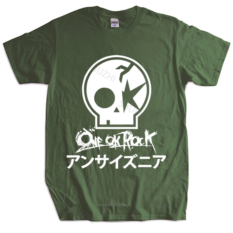 One Ok Rock Band 100% Cotton T-Shirt - Graphic Printed Men'S