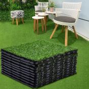 Outdoor Artificial Grass Tiles for Garden Decor by 