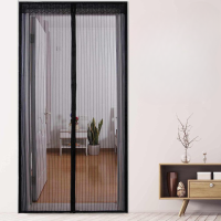 TaffHOME Tirai Pintu Anti Nyamuk Kelambu Magnetic Door Hitam - CNY-121