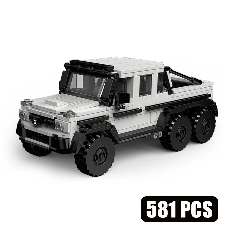 MOC G63 Mô hình xe Khối xây dựng Gạch với hộp hiển thị container Tốc độ Champion Racer Đồ chơi nhà đ