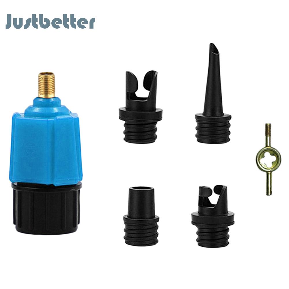 Sup bơm Adaptor 4 tiêu chuẩn vòi phun máy bơm không khí chuyển đổi cấu trúc vững chắc cho giường Thuyền bơm phồng cho đứng lên mái chèo Hội Đồng Quản Trị