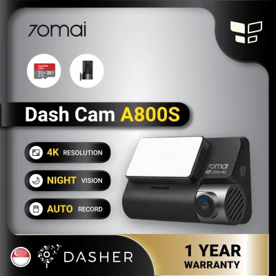 [READY STOCK] 70mai A800S Dual vision 140 FOV 4K Ultra HD Screen Dash Cam APP Control 24h Surveillance Guard ADAS