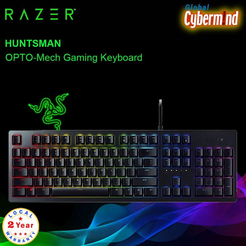 RAZER Huntsman – OPTO-Mech Gaming Keyboard RZ03-02520100-R3M1 ( Brought to you by Cybermind ) Singapore