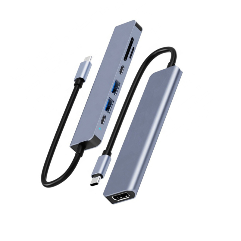 7 trong 1 hub USB Loại C Splitter USB 3.0 USB 2.0 Expander Multiport Bộ chia USB cho PC máy tính xách tay máy tính xách tay điện thoại thông minh
