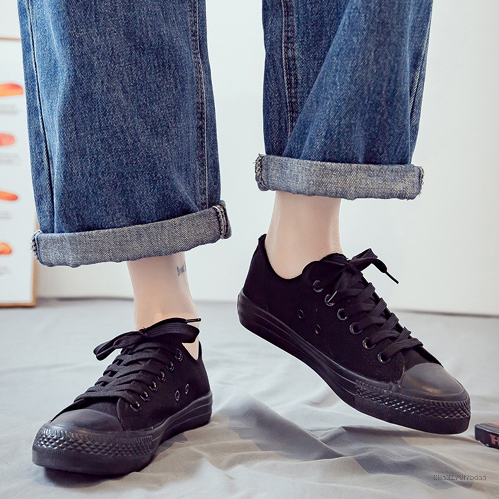 Giày thể thao vải unisex unisex toe toe sneaker nhẹ phù hợp với quà tặng cho bạn trai raer-vn - 3