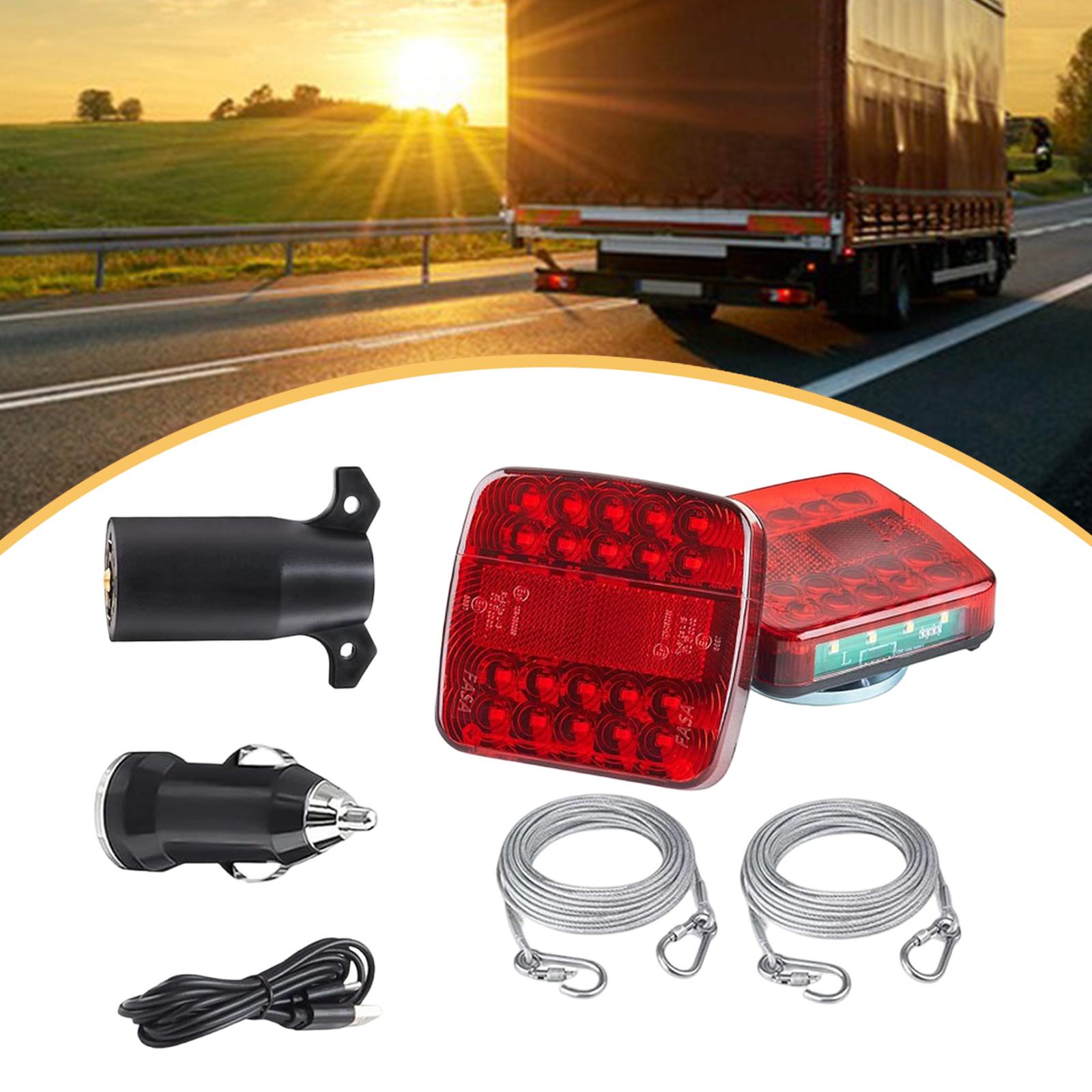 Miracle Shining Trailer Lights Portable 7 Pin Round Plug Upgraded IP65 Waterproof Tow Lights Lamp for Boat SUV Pickup Camper Easy to Install ราคา 13,107 บาท*ส่งฟรี