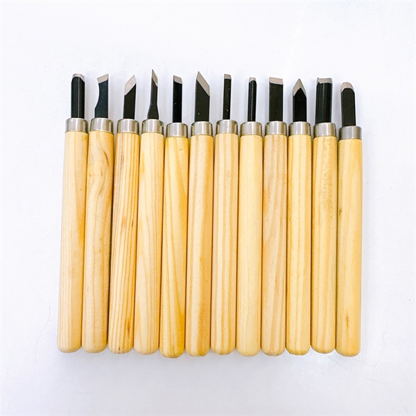 Bộ dao đục lưng cán gỗ ( bộ 12 cây ) hàng như hình.