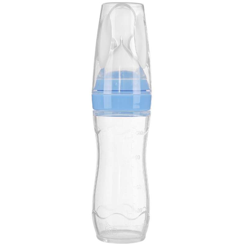 【Latest model】 Silicone Baby Dispensing Spoon Feeder Feed Bottle for Puree, Solid Baby Baby Rice Cereal Spoon Baby Food Feeder 4m+ Babies ราคา 250 บาท*ส่งฟรี