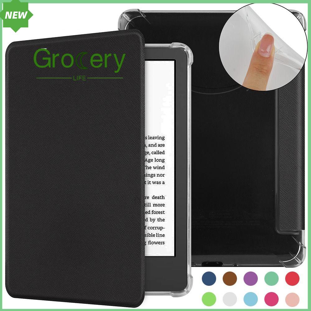 GROCERY LIFE Tự động đánh thức/ngủ Ốp lưng Folio 6.8 "thứ 11 TPU Vỏ  Mềm Vỏ bảo vệ Cho KINDLE PAPERWHITE 2024 7 inch (thế hệ thứ 12) E-reader