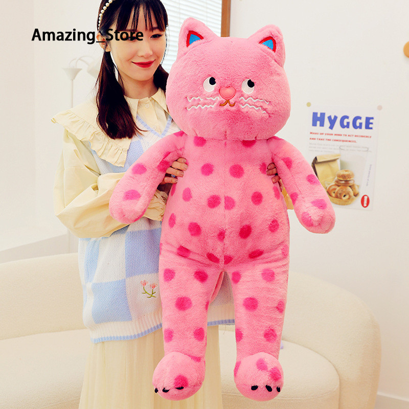 Amazing_Store Cute Dot Cat Pillow Small Sleep Cushion Red Book Cat Doll Style Luxury Cat Doll Sleep Cushion ราคา 190 บาท*ส่งฟรี