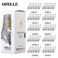 [Ship in 24 hours] QUELLE 50Pcs Mixed Disposable Sterilized Tattoo Needle Cartridges Individually Wrapped Permanent Makeup Professional Tattoo Accessories for Tattoo Artists