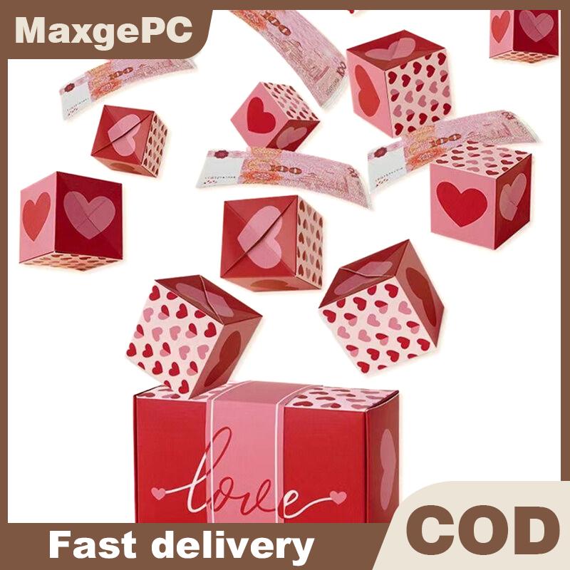 MaxgePC กล่องของขวัญสุดเซอร์ไพรส์ระเบิดพร้อมลูกปากล่องของขวัญสุดสร้างสรรค์กล่องของขวัญระเบิดแบบแปลกใจกล่องเงินแบบป๊อปอัพ10 12 16 18 20ชิ้น ราคา 203 บาท*ส่งฟรี