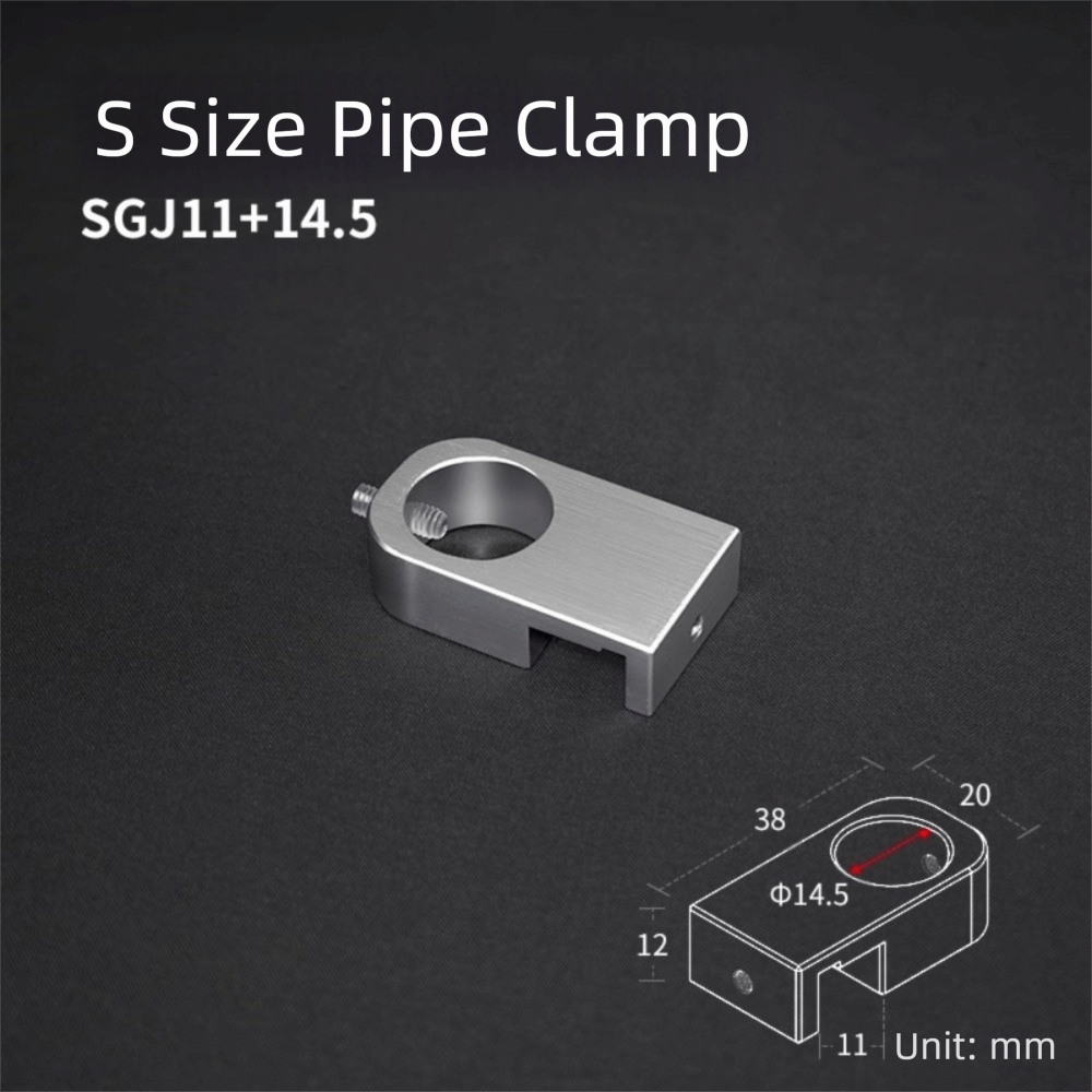 PZJBDI SHOP Di động Giá đỡ ống nước bể cá Đa chức năng Phụ kiện ống Kẹp cố định ống nước  Hợp  nhôm Giá đỡ gắn ống nước cho ống 20mm - 4