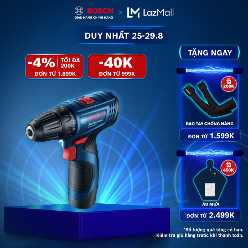 Máy khoan vặn vít dùng pin gsr 120-li