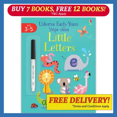 Usborne Wipe-Clean Little Letters (Wipe Clean Alphabet ABC Book)