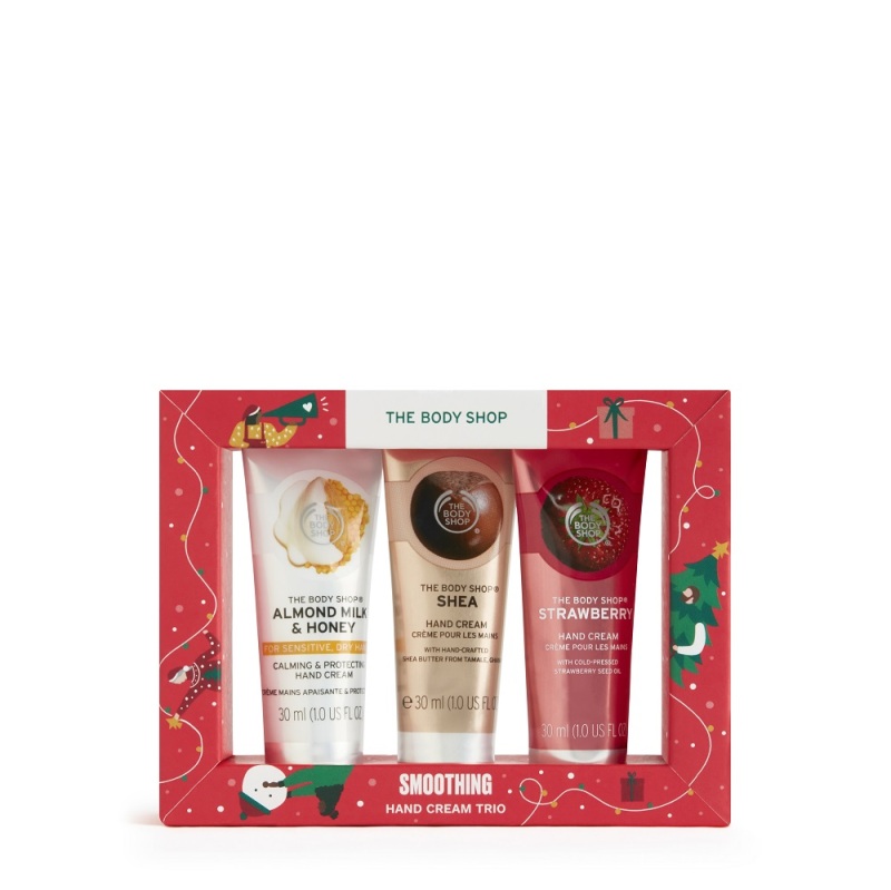 Buy The Body Shop Smoothing Hand Cream Trio (Christmas Gift Set) Singapore