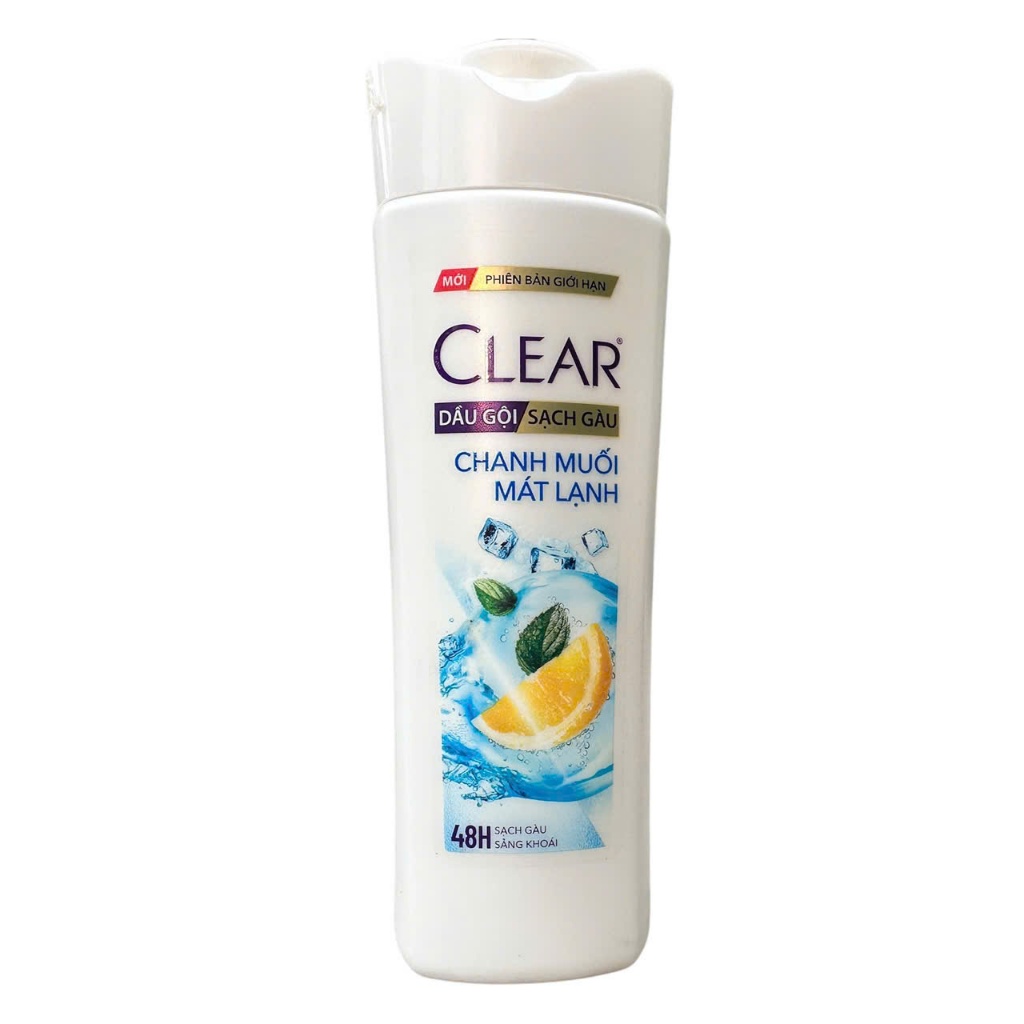  Dầu gội đầu Clear Chanh Muối Mát Lạnh sạch gàu sảng khoái suốt 48 Giờ 140g  Hàng khuyến mãi  