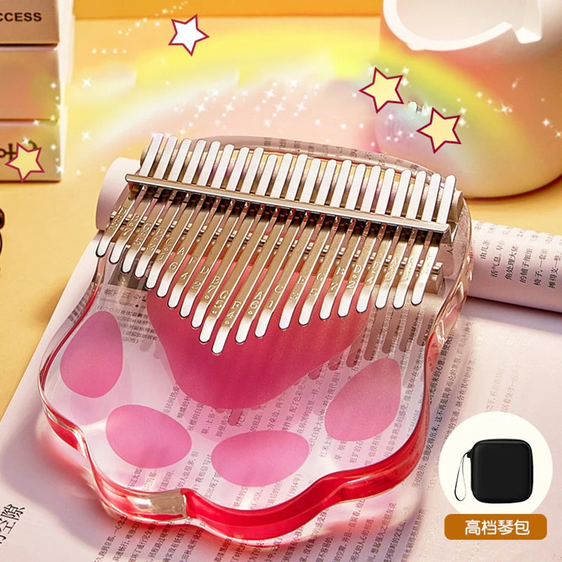 Trong Suốt Pha Lê Ngón Tay Cái Đàn Piano 17 21 Key Acrylic Kalimba piano mini Bàn Phím Đàn Piano Bàn