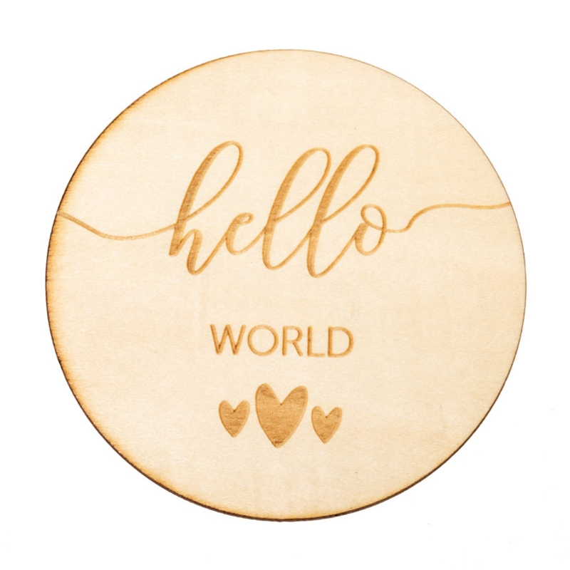 Baby Birth Commemorative Cards Photography Props Newborn Growth Recording Cards