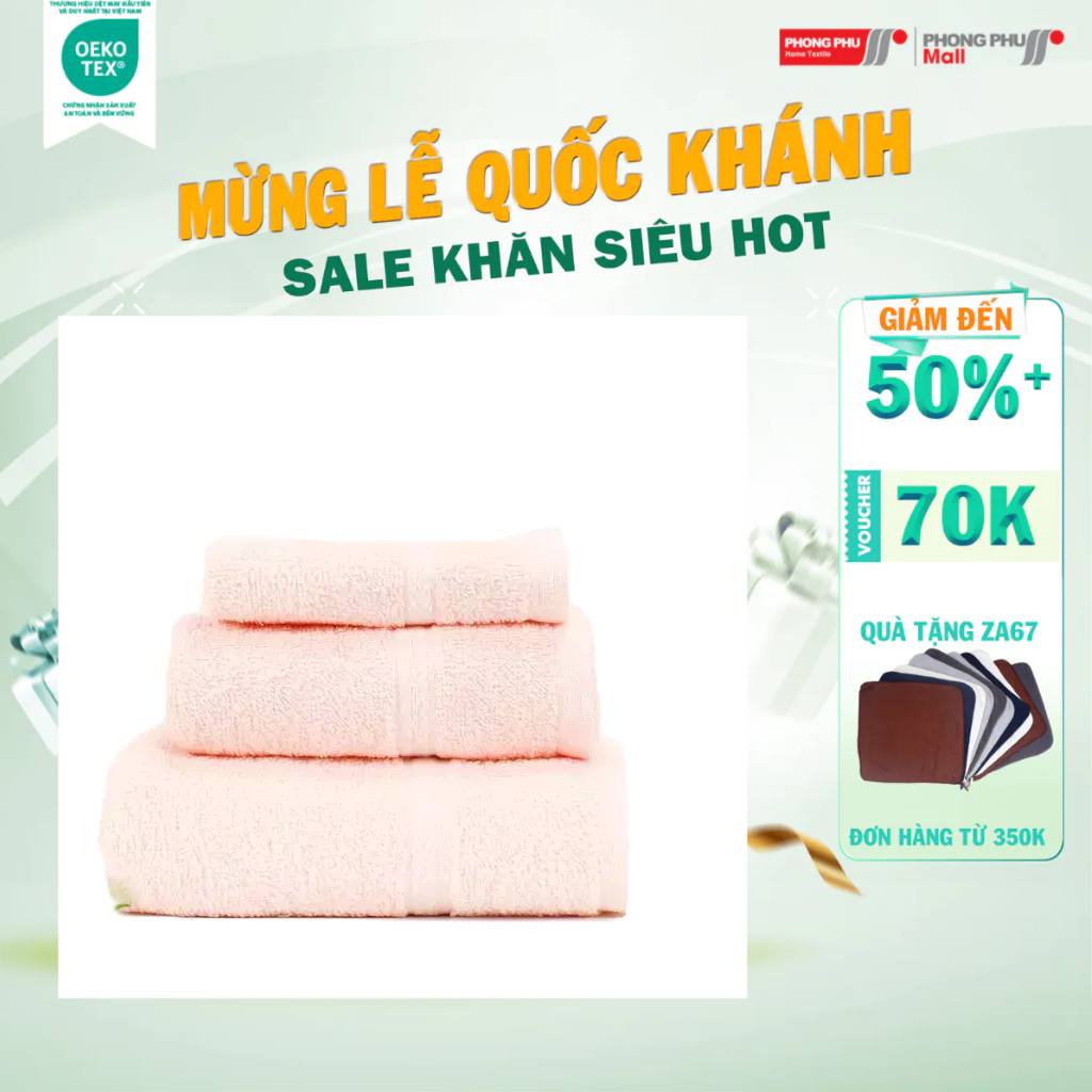 Khăn tắm hải cẩu cotton bhc1 50x100cm