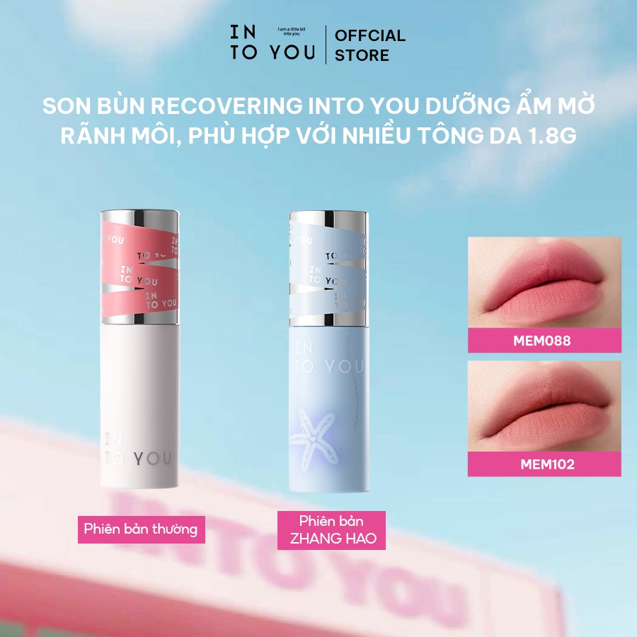 Son bùn Recovering INTO YOU dưỡng ẩm mờ rãnh môi, Phù Hợp Với Nhiều Tông Da 1.8gInto You Recovering Lip Mud