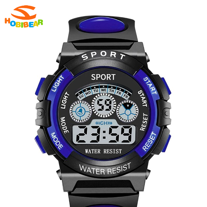 HOBIBEAR Fashion Sport Digital Watch with LED Light and Alarm for Students ราคา 60 บาท*ส่งฟรี