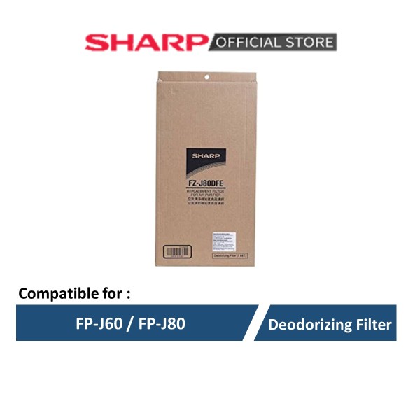 SHARP FZ-J80DFE Deodorizing Filter for Air Purifier Model FP-J60E/FP-J80E Singapore