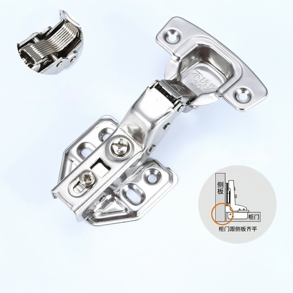 Bản lề inox có giảm chấn -Aeneas Shop