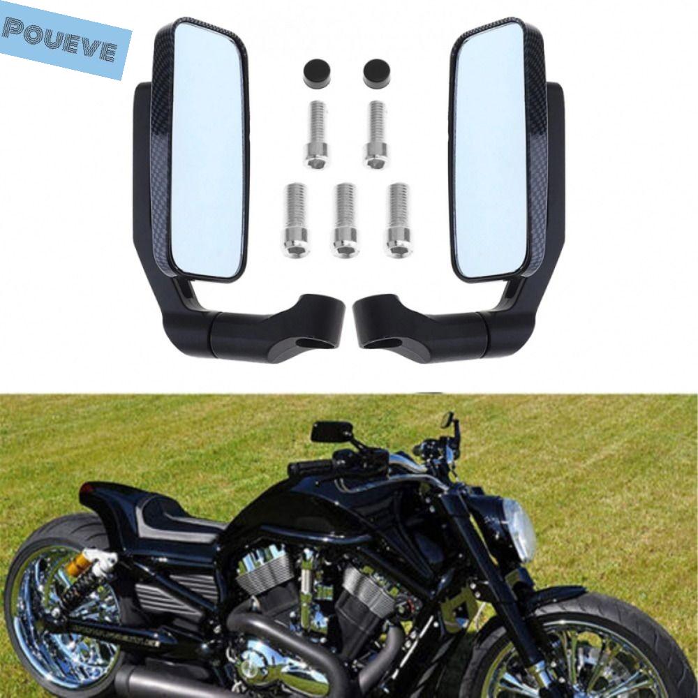 Poueve xe máy xe máy xe máy chống chói 360 độ xoay vuông sửa đổi xe máy gương cạnh lùi gương động cơ gương chiếu hậu gương chiếu hậu xe máy