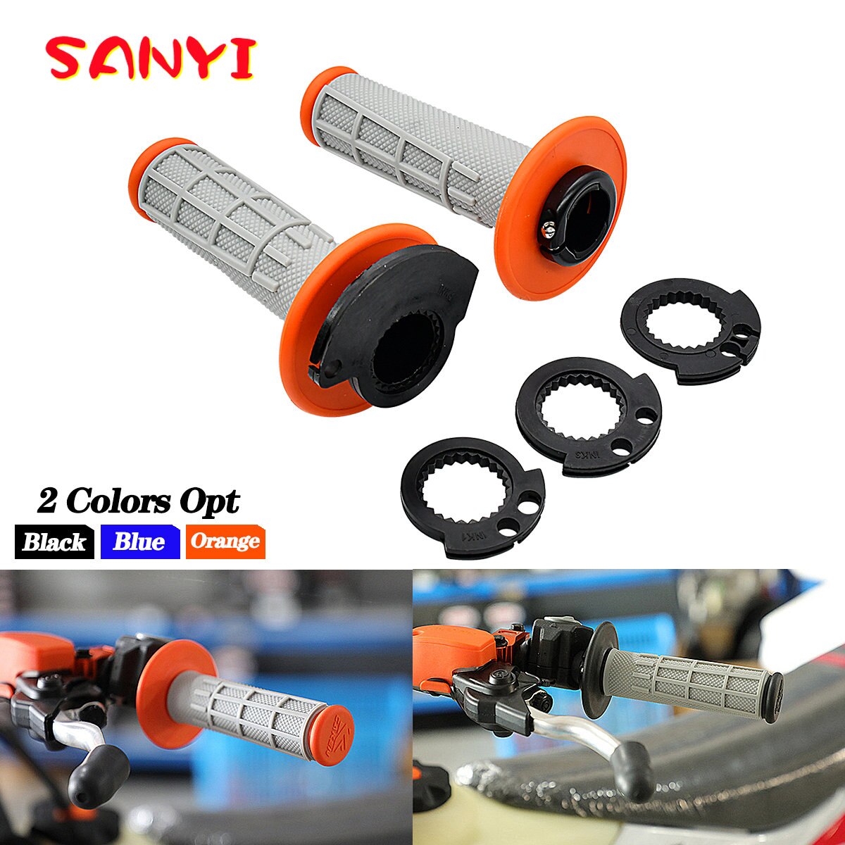 Motorcycle NEW Handlebar Lock-On Grips For KTM SX SX-F EXC EXC-F XC XC-F XC